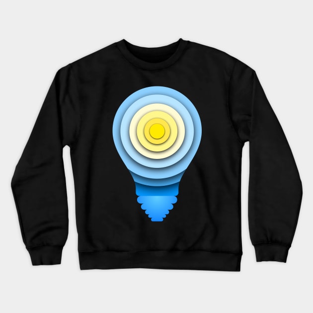 Sun Bulb Crewneck Sweatshirt by FAT1H